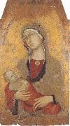 Simone Martini Madonna with Child (mk39) oil on canvas